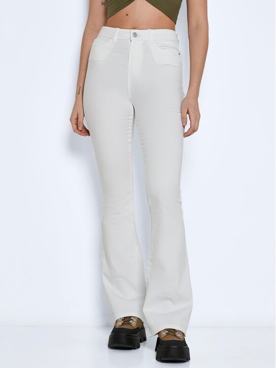 Noisy May Noisy May Blugi Sallie 27019305 Alb Slim Fit