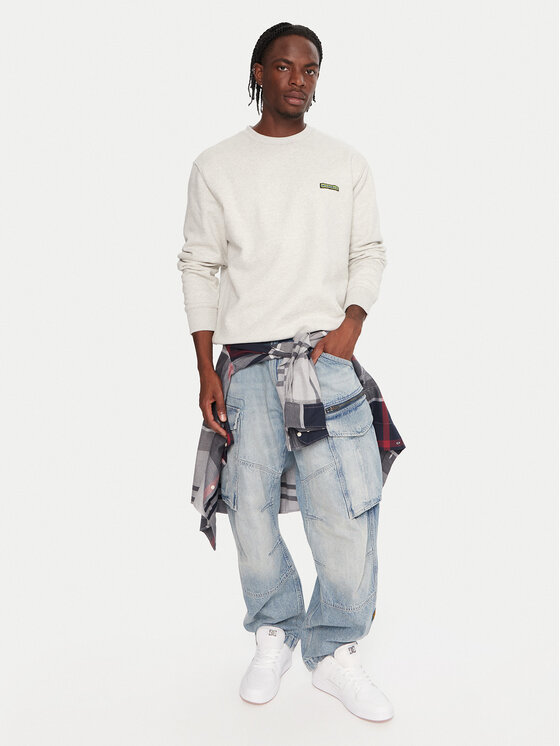DC DC Felpa Patch It EDYFT03548 Grigio Regular Fit