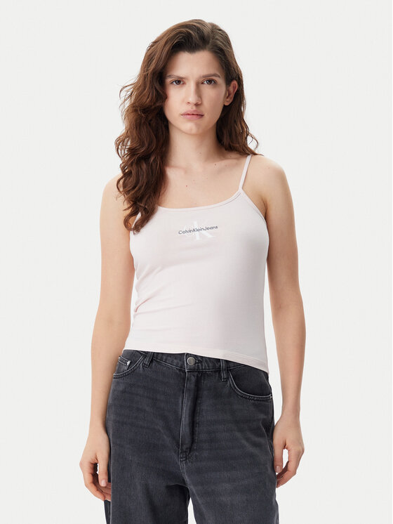 Női Felső Calvin Klein Jeans, Méret: XS, Rózsaszín, Monologo J20J223105