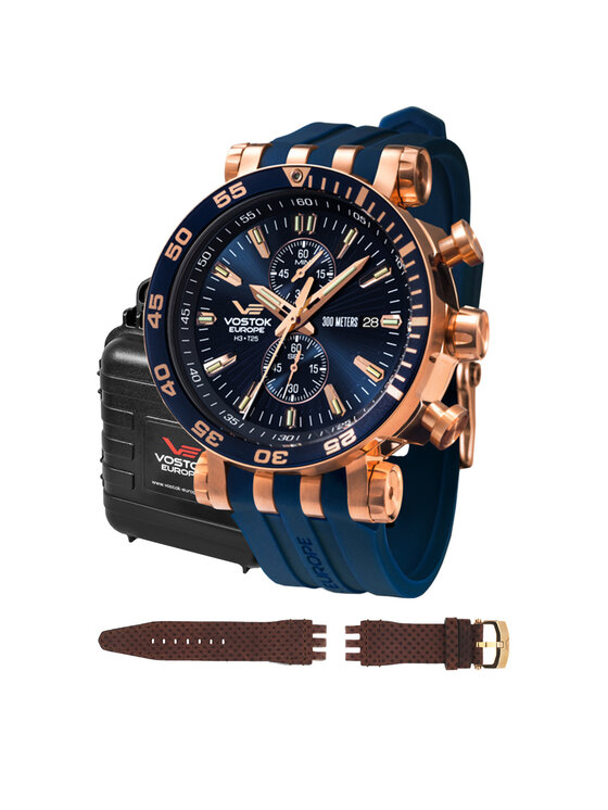 Vostok Europe Vostok Europe Zegarek VK61-575B590S Niebieski