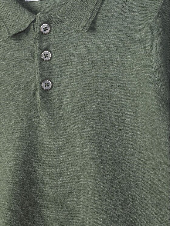 minoti minoti Polo 29KNIT250 Zielony Regular Fit