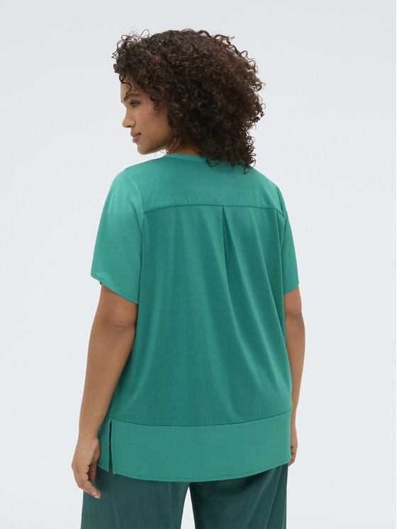 Fiorella Rubino Fiorella Rubino T-Shirt G09GL009115N015 Turkusowy Regular Fit
