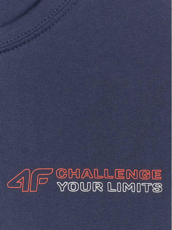 4F 4F T-Shirt URBAN COMMUTER Granatowy Regular Fit