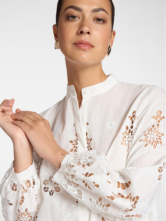 Elena Mirò Elena Mirò Camicia 5010P000303N011 Bianco Regular Fit