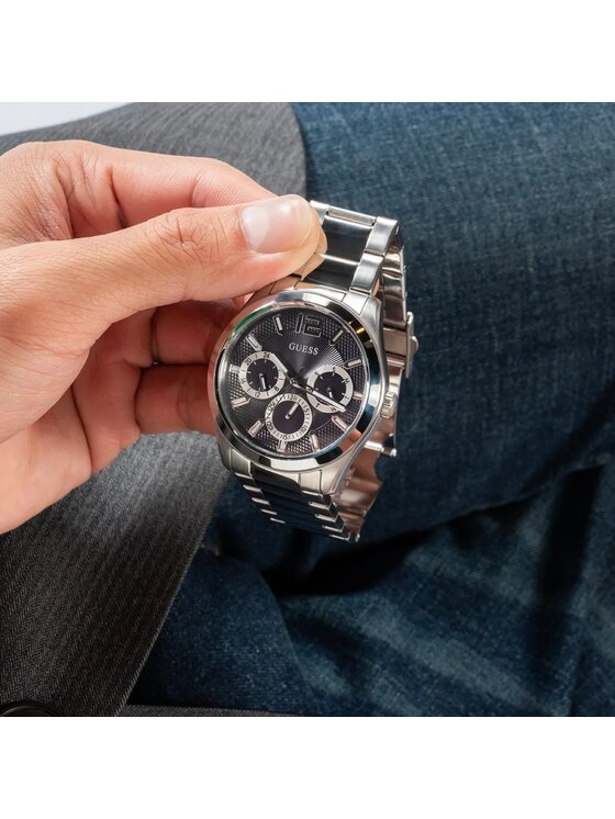 Guess Guess Hodinky GW0707G Stříbrná
