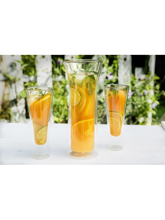 Vialli Design Vialli Design Karafka KARAFKA Z PODWÓJNĄ ŚCIANKĄ 800ML AMO 3031 Przezroczysty