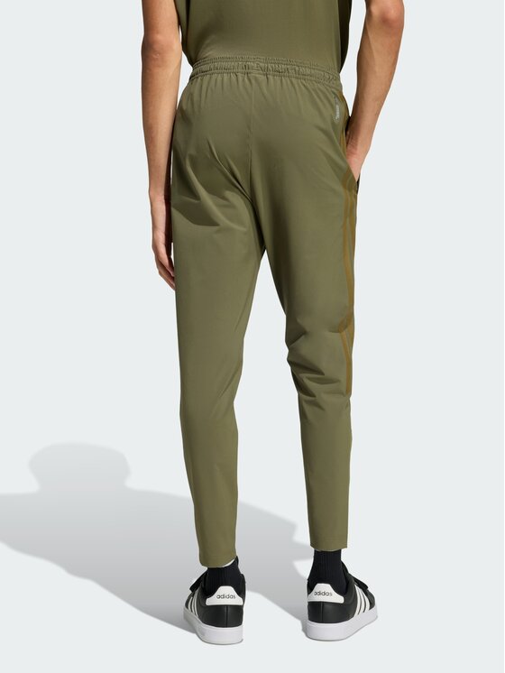 adidas adidas Spodnie materiałowe 158889 Zielony Slim Fit