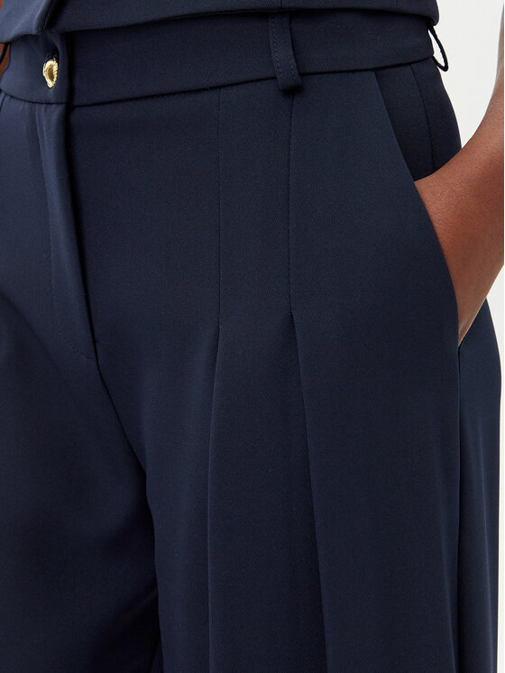 Maryley Maryley Текстилни панталони 25EB579/43BL Тъмносин Regular Fit