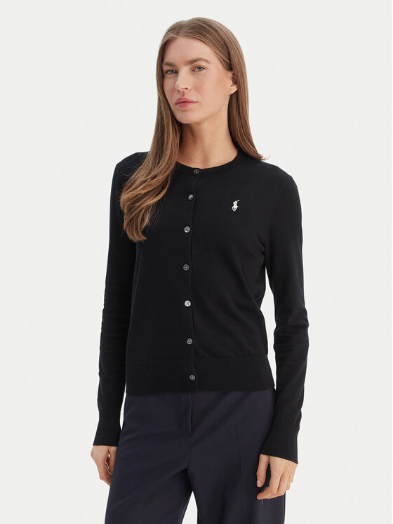 Polo Ralph Lauren Polo Ralph Lauren Kardigán 211971871005 Fekete Slim Fit