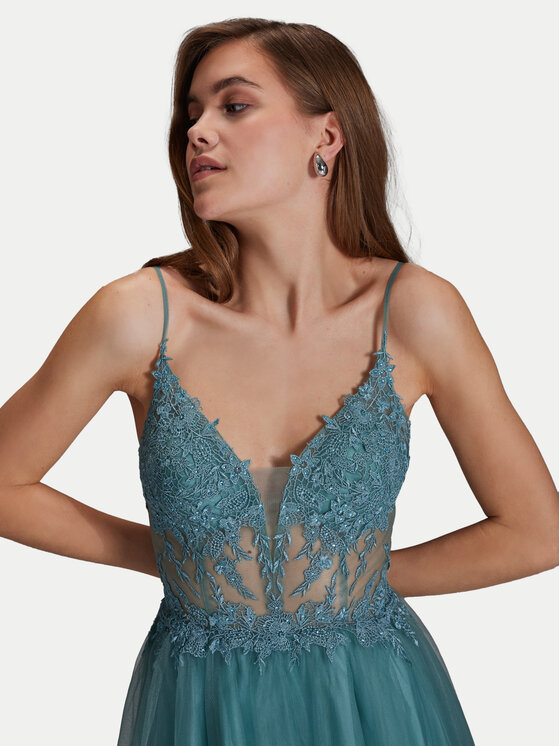 Hey Kyla Hey Kyla Večernja haljina 5AI059HK Tirkizna Regular Fit