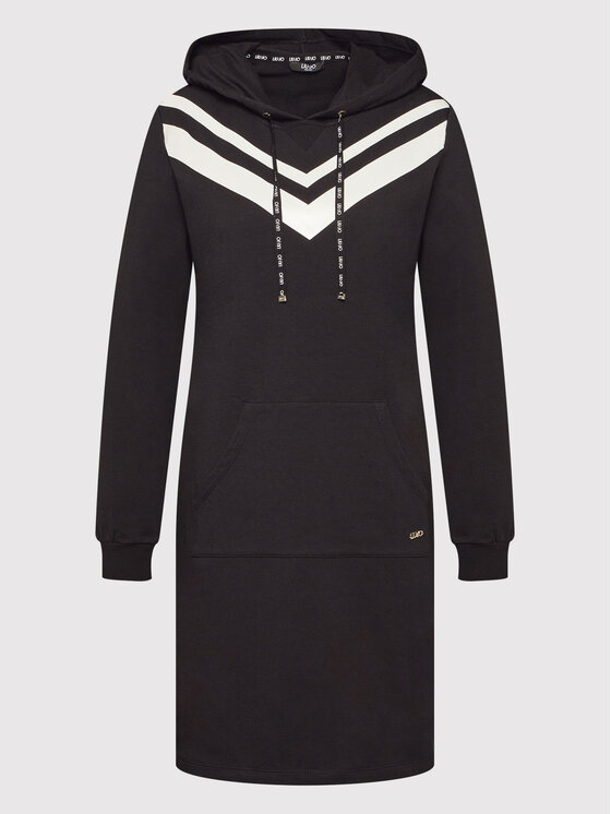 Liu Jo Sport Liu Jo Sport Úpletové šaty TA2189 F0090 Černá Regular Fit
