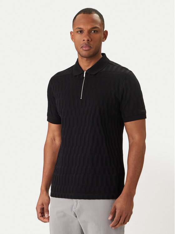 KARL LAGERFELD Tricou polo 745008 562203 Negru Regular Fit