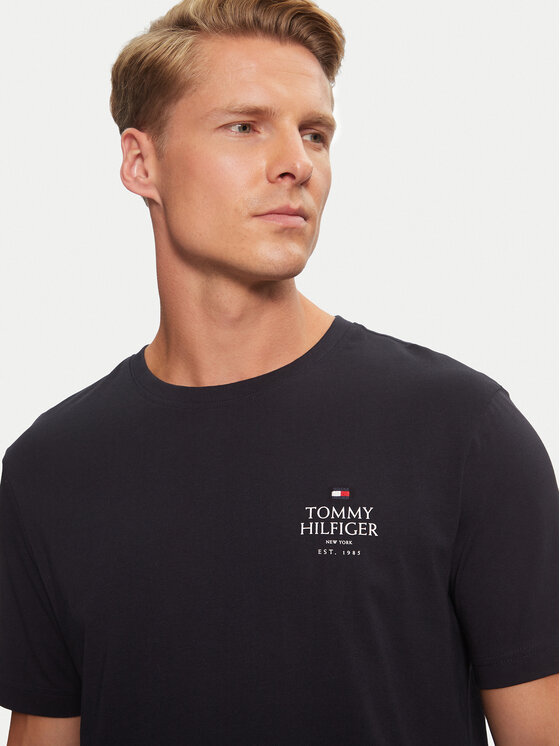 Tommy Hilfiger Tommy Hilfiger T-krekls MW0MW36500 Tumši zils Regular Fit