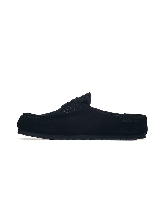 Birkenstock Birkenstock Klapki Naples Wrapped Suede Leather Beżowy