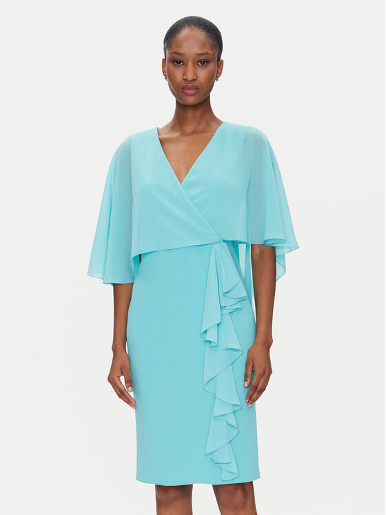 Rinascimento Rinascimento Rochie cocktail CFC0123560003 Turcoaz Regular Fit