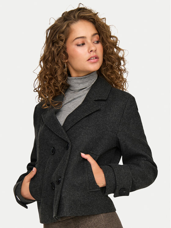 ONLY ONLY Demisezoninė striukė Freja 15320983 Pilka Regular Fit