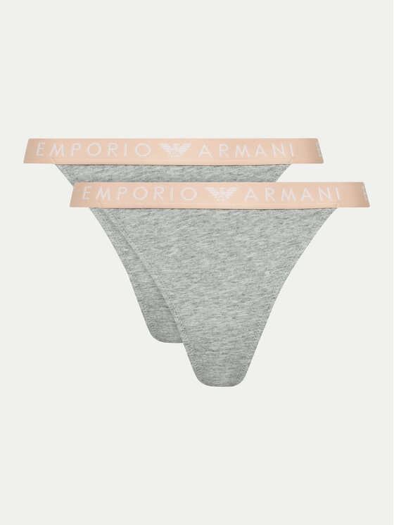 Emporio Armani Underwear 2 stringu pāru komplekts 164522 4F227 00948 Pelēks