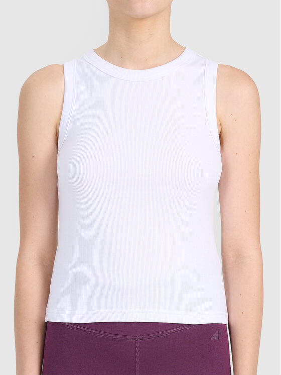 4F 4F T-Shirt 4FWMM00TSLEF299-10S Biały Active Fit