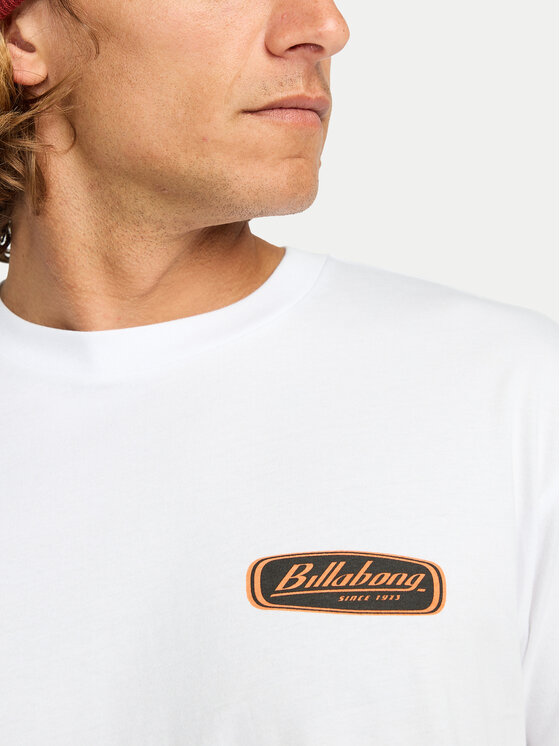 Billabong Billabong Tričko Runner Up EBYZT00361 Biela Regular Fit