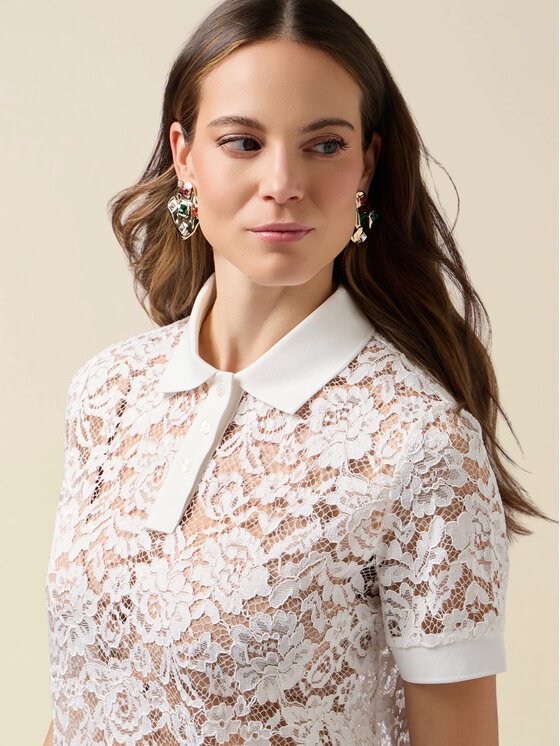 Oltre Oltre T-shirt G500J004402N011 Bianco Regular Fit