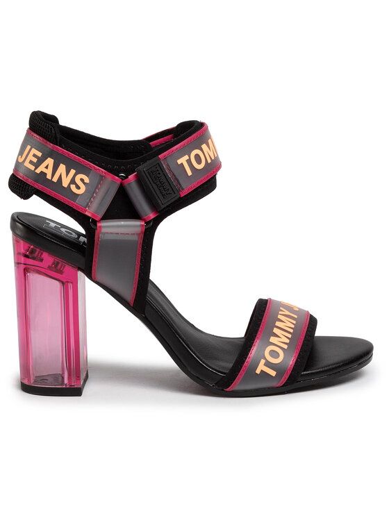 tommy jeans chunky heeled sandals