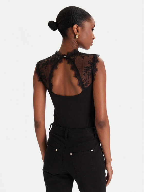 Rinascimento Rinascimento Bodi CFC0125003003 Črna Slim Fit