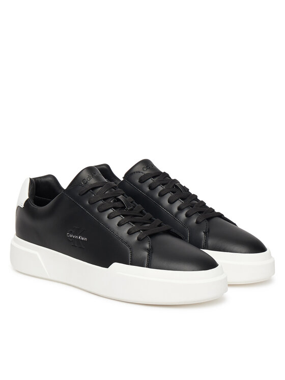 Calvin Klein Calvin Klein Sneakersy Chunky Cupsole Laceup Lth YM0YM01344 Černá