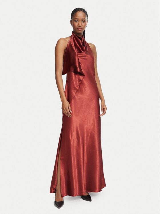 Bardot Bardot Abito da cocktail Sierra  60720DB Marrone Regular Fit