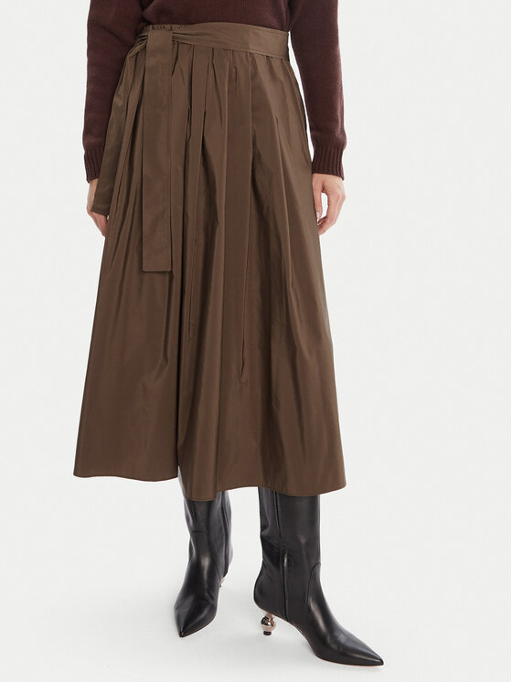 Weekend Max Mara Weekend Max Mara Fustă trapez Zarda 2525106031 Maro Regular Fit