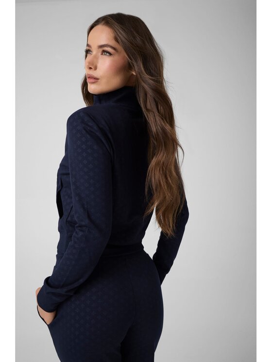 Guess Guess Mikina 183765 Světle modrá Classic Fit