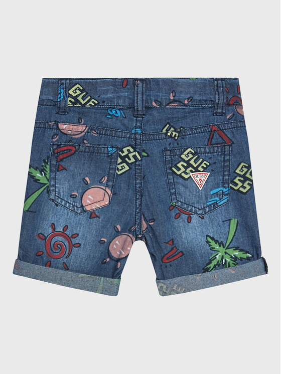 Guess Guess Džínsové šortky N3GD07 WFGE0 Modrá Regular Fit