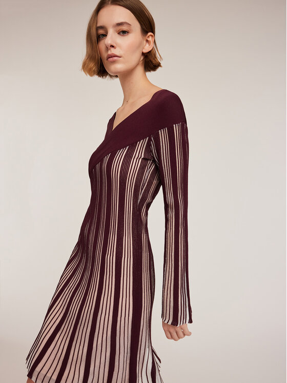 Motivi Motivi Vestito da giorno 7601W001355N036 Bordeaux Regular Fit