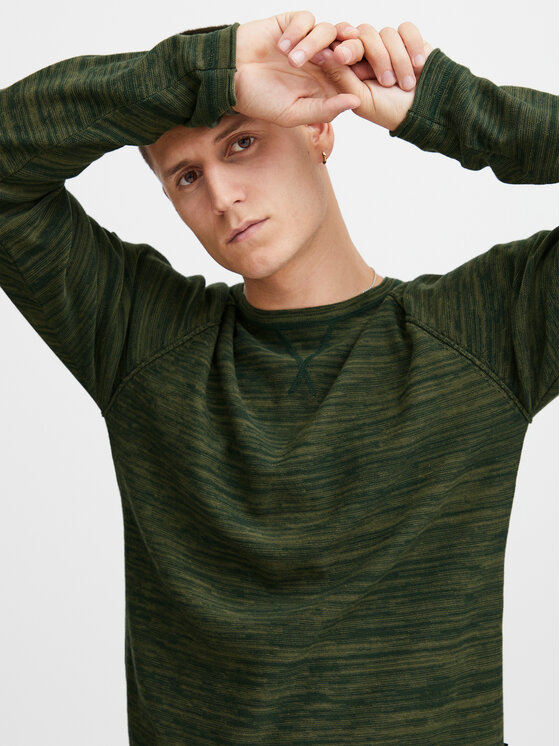 Blend Blend Džemper 20715849 Zelena Regular Fit