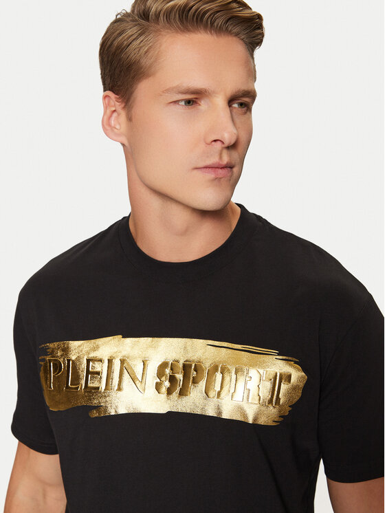 Plein Sport Plein Sport T-krekls AADC MTK6543 SJY001N Melns Regular Fit