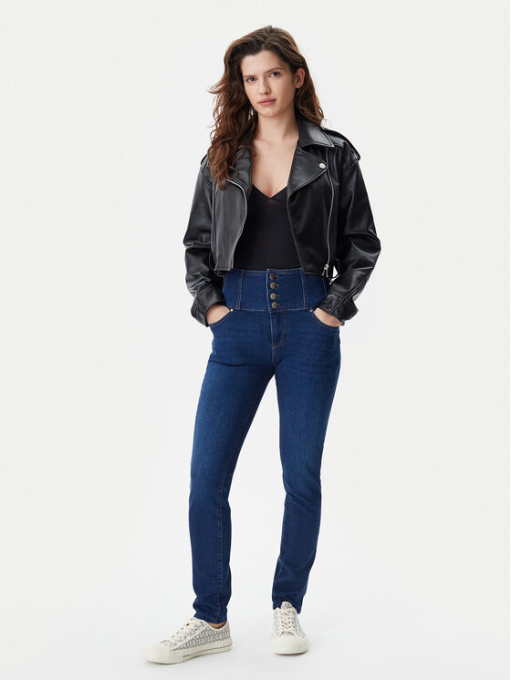 Guess Guess Τζιν W5RA1F D5L91 Σκούρο μπλε Straight Leg