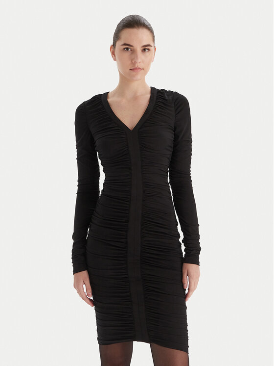 Marciano Guess Marciano Guess Φόρεμα κοκτέιλ 5BGK25 6257A Μαύρο Slim Fit