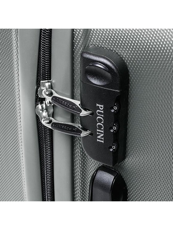 Puccini Puccini Valiză de cabină ABS02 C Grey/Anthracite 8 Gri