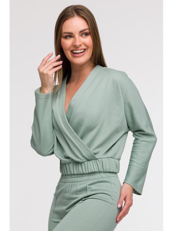 BeWear BeWear Mikina B292 Zelená Comfortable Fit