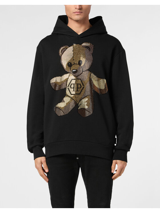 PHILIPP PLEIN PHILIPP PLEIN Mikina 23065 Čierna Regular Fit