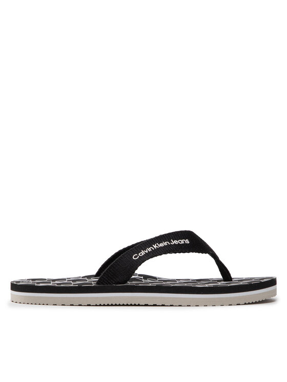 Calvin Klein Jeans Calvin Klein Jeans Japonki Logo Print Flip Flop V3X8-80156-0058 S Czarny