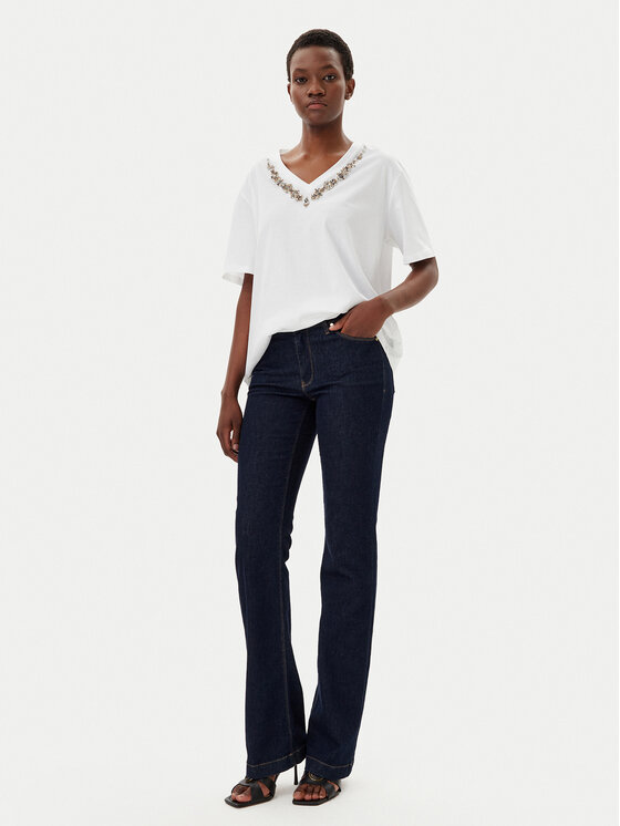 Liu Jo Liu Jo Marškinėliai WA5146 JS923 Balta Regular Fit