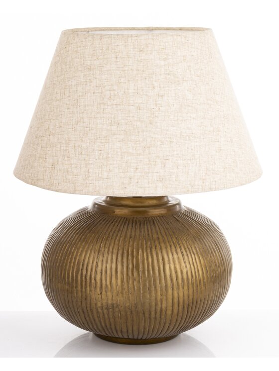 MIAhome MIAhome Lampa stołowa 51x40,5x40,5 cm TAVINI beżowy Beżowy