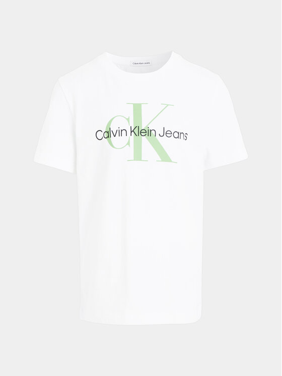 Calvin Klein Jeans Calvin Klein Jeans T-krekls Monogram IU0IU00460 Balts Regular Fit