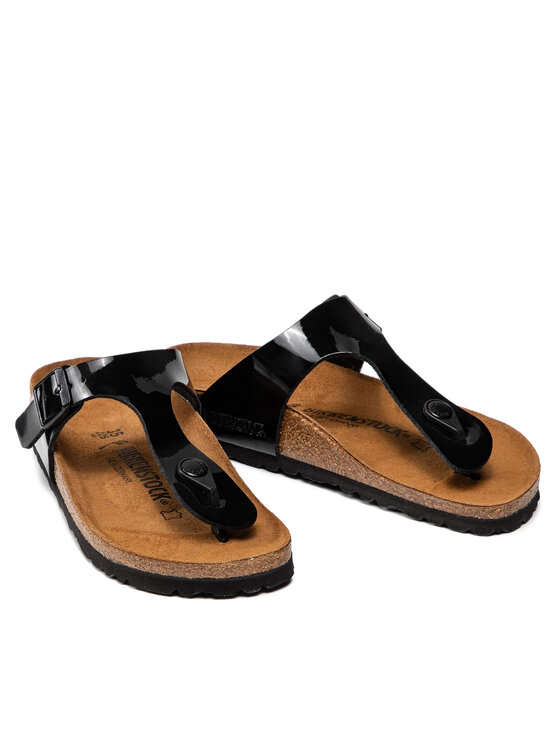 Birkenstock Birkenstock Čības uz pirksta Gizeh Bs 0043663 Melns
