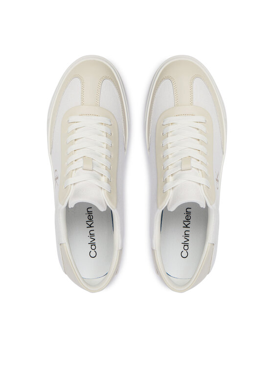 Calvin Klein Calvin Klein Sneakersy Low Pro Cups Wt Canv Mg HW0HW03145 Bílá