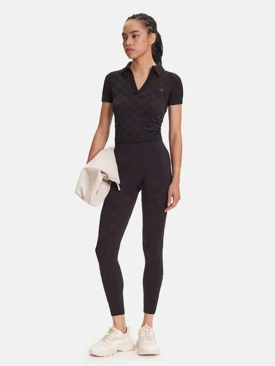 Guess Guess Κολάν V5YB09 Z3OA0 Μαύρο Slim Fit