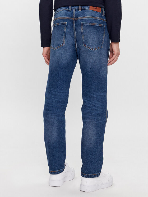 United Colors Of Benetton United Colors Of Benetton Jeansy 41TBUE019 Modrá Straight Fit
