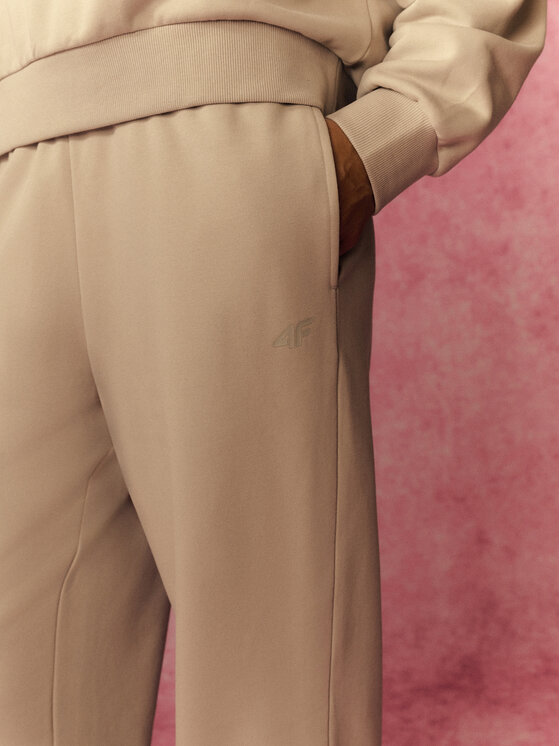 4F 4F Spodnie dresowe TASTE THE GLOW Szary Loose Fit