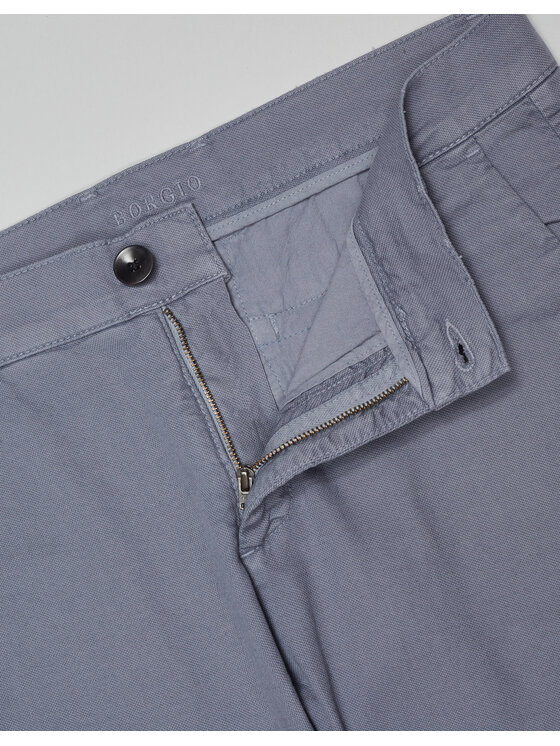 Borgio Borgio Spodnie materiałowe servigliano Niebieski Classic Fit