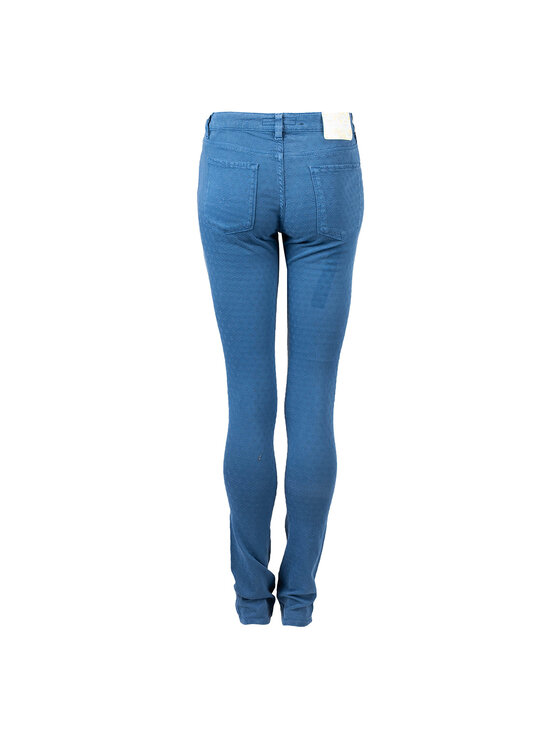 Trussardi Trussardi Kalhoty z materiálu 56J00059 Modrá Skinny Fit
